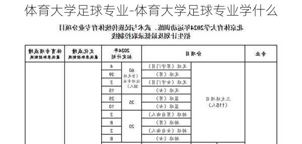 体育大学足球专业-体育大学足球专业学什么