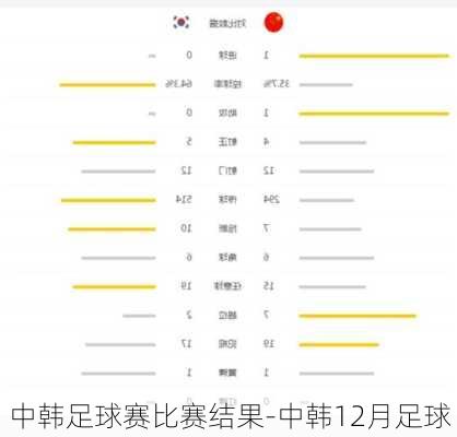 中韩足球赛比赛结果-中韩12月足球