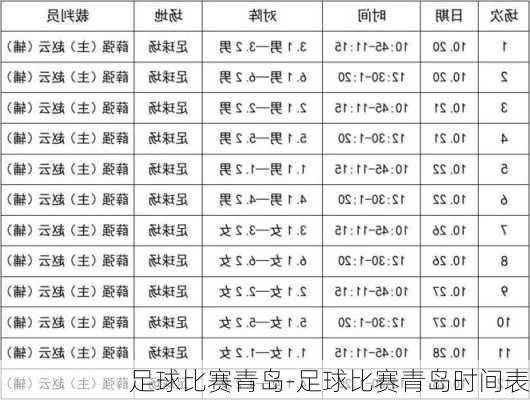 足球比赛青岛-足球比赛青岛时间表