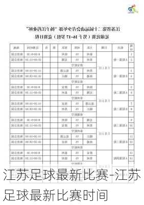 江苏足球最新比赛-江苏足球最新比赛时间