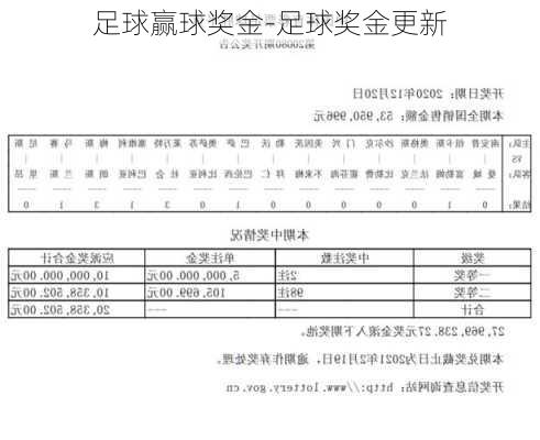 足球赢球奖金-足球奖金更新