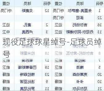 现役足球球星绰号-足球员绰号
