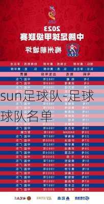 sun足球队-足球球队名单