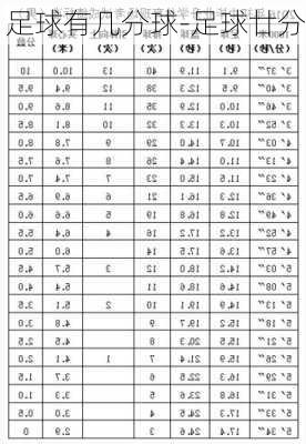 足球有几分球-足球廿分