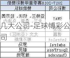 几大公司-足球愽彩公司