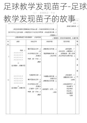 足球教学发现苗子-足球教学发现苗子的故事