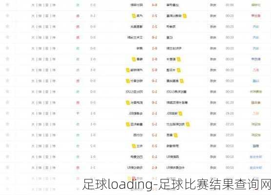 足球loading-足球比赛结果查询网