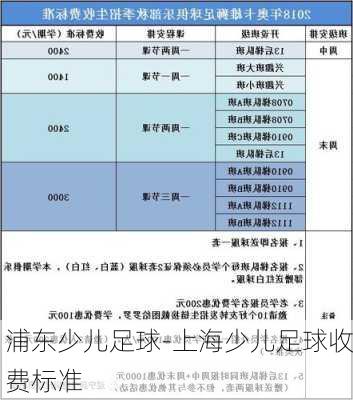 浦东少儿足球-上海少儿足球收费标准