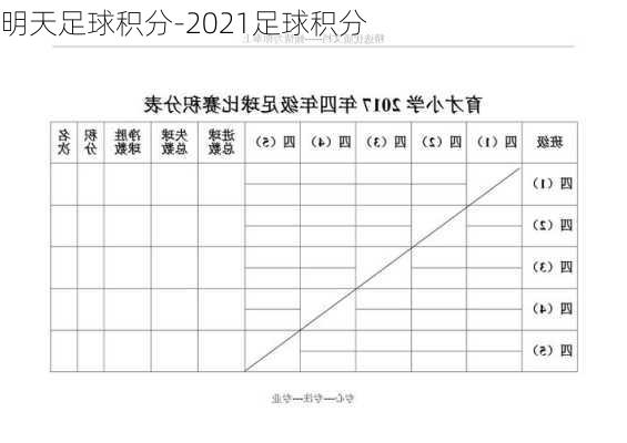 明天足球积分-2021足球积分