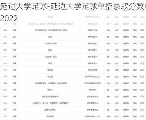 延边大学足球-延边大学足球单招录取分数线2022