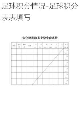 足球积分情况-足球积分表表填写