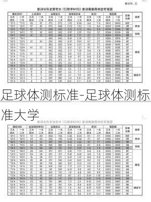 足球体测标准-足球体测标准大学