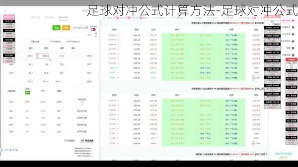 足球对冲公式计算方法-足球对冲公式