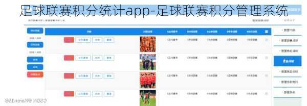 足球联赛积分统计app-足球联赛积分管理系统