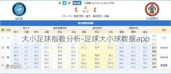 大小足球指数分析-足球大小球数据app