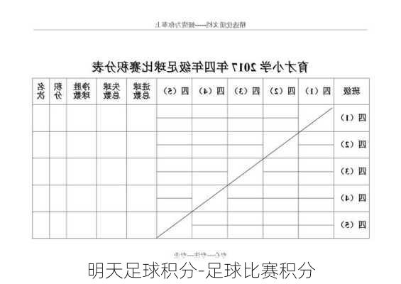 明天足球积分-足球比赛积分